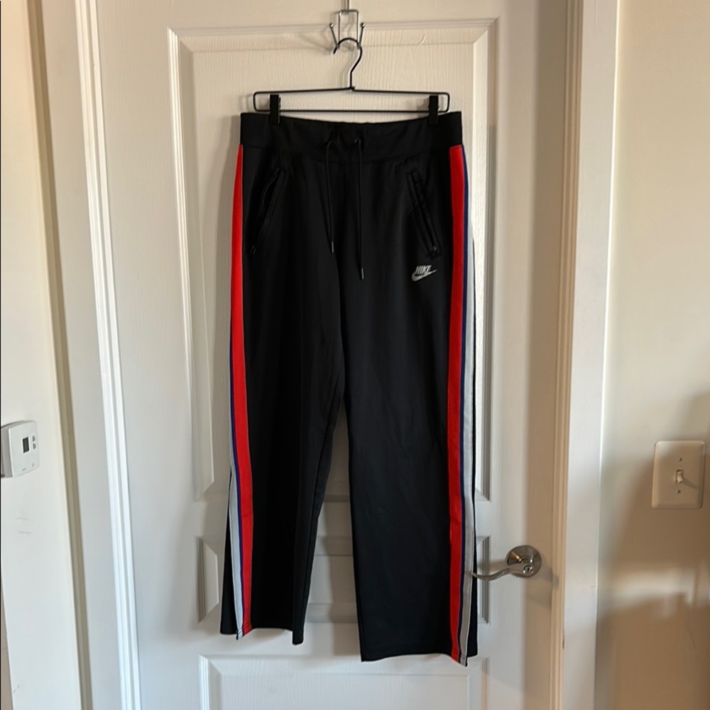 Women’s Nike Sportswear Track Pants Black Red Blue Gray Side Stripe